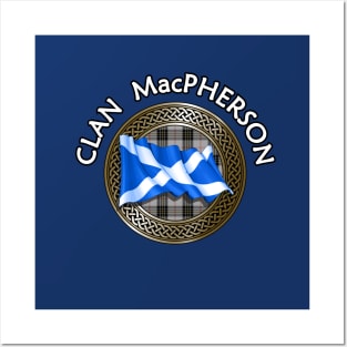 Clan MacPherson Crest & Tartan Knot Posters and Art